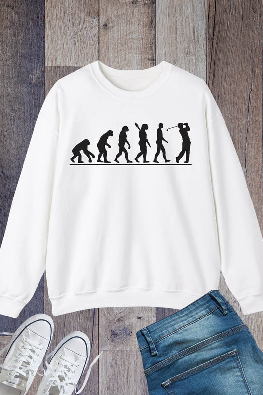 Funny golf Golfer Humor Golf Evolution Sweatshirt