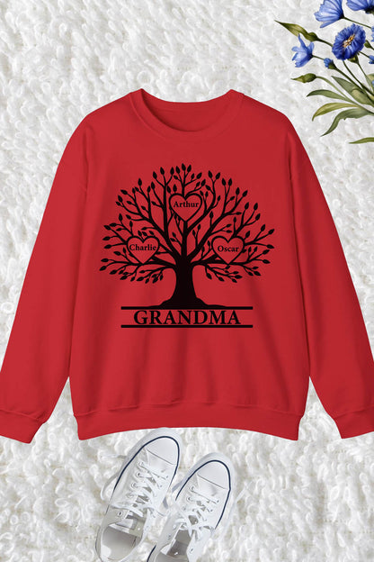 Personalized Grandma Sweatshirt With Chid Name