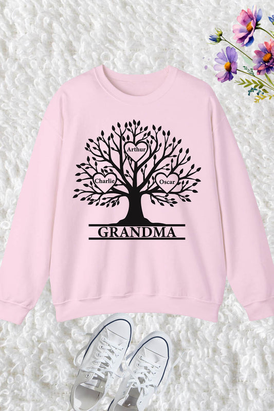 Personalized Grandma Sweatshirt With Chid Name
