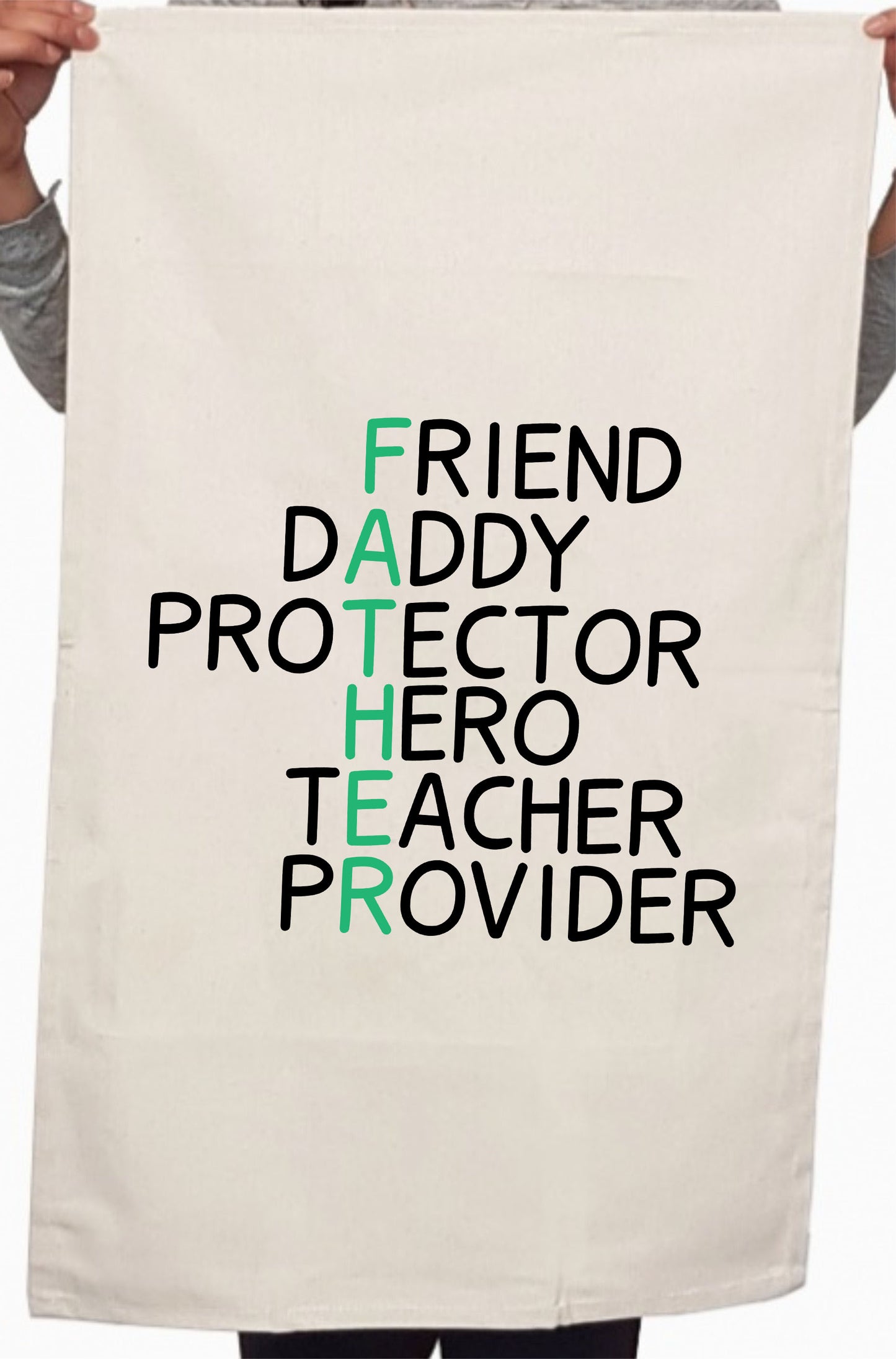 Best Dad Definition Friend Custom Father's Day Kitchen Table Tea Towel