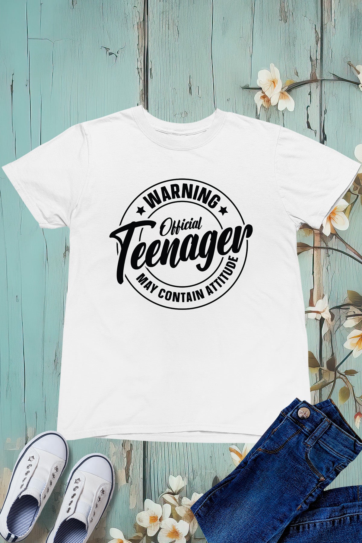 Warning Official Teenager Funny Birthday Shirt