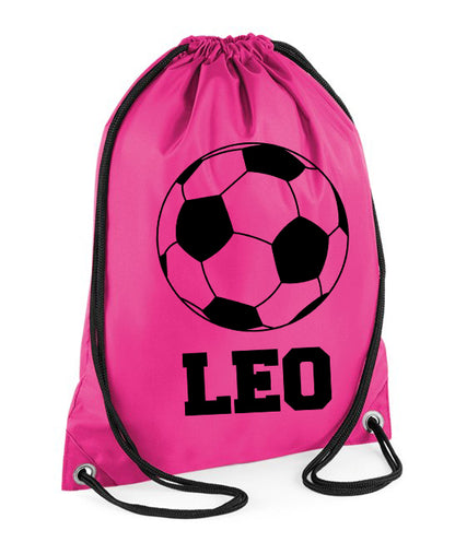 Personalized Football Drawstring Bag
