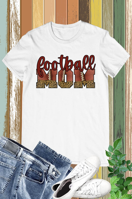 Football Mom Cheetah Print Shirts