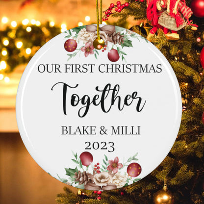 First Christmas Together Ornament Personalized
