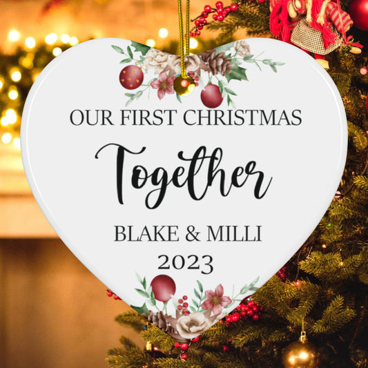 First Christmas Together Ornament Personalized