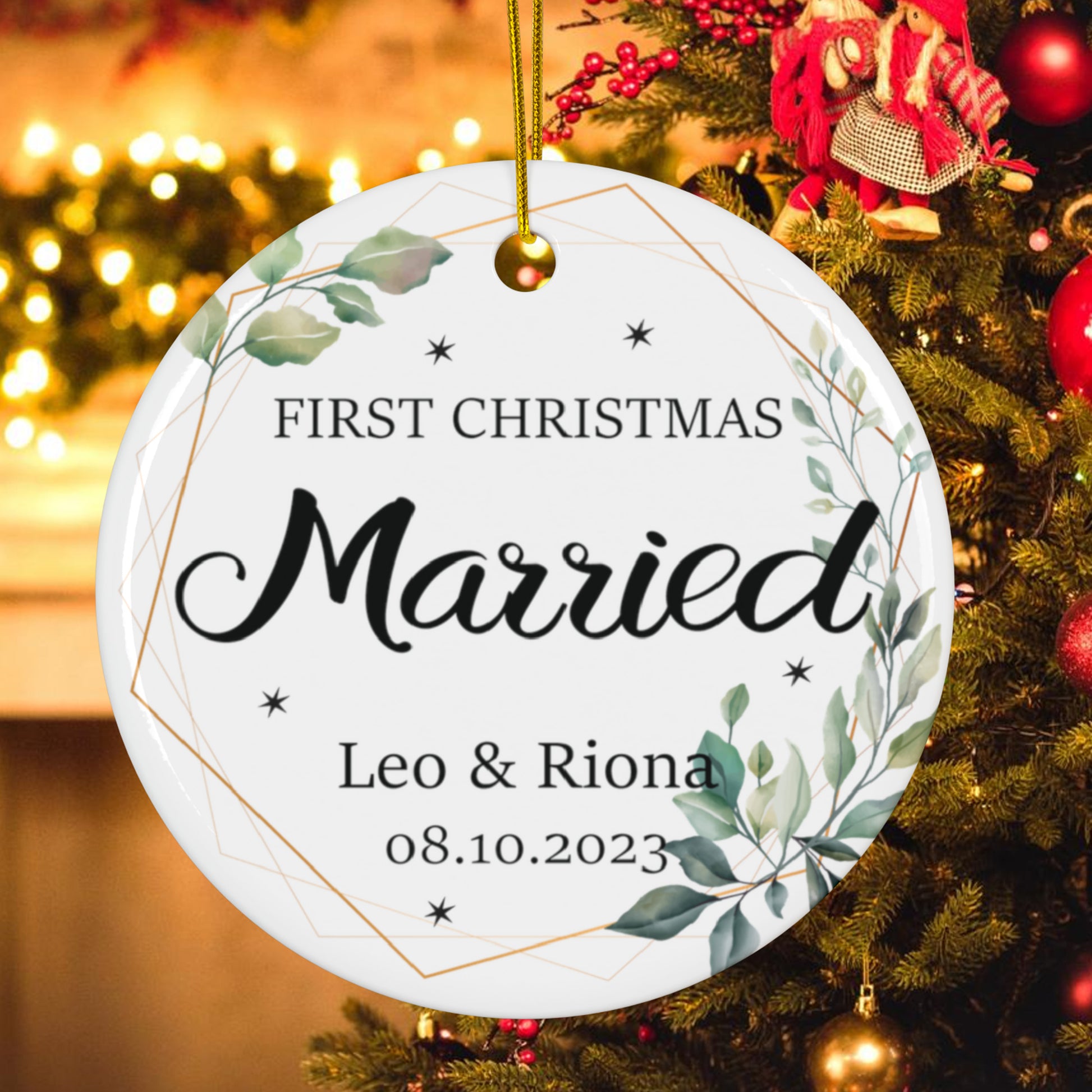 First Christmas Married Ornament gifts