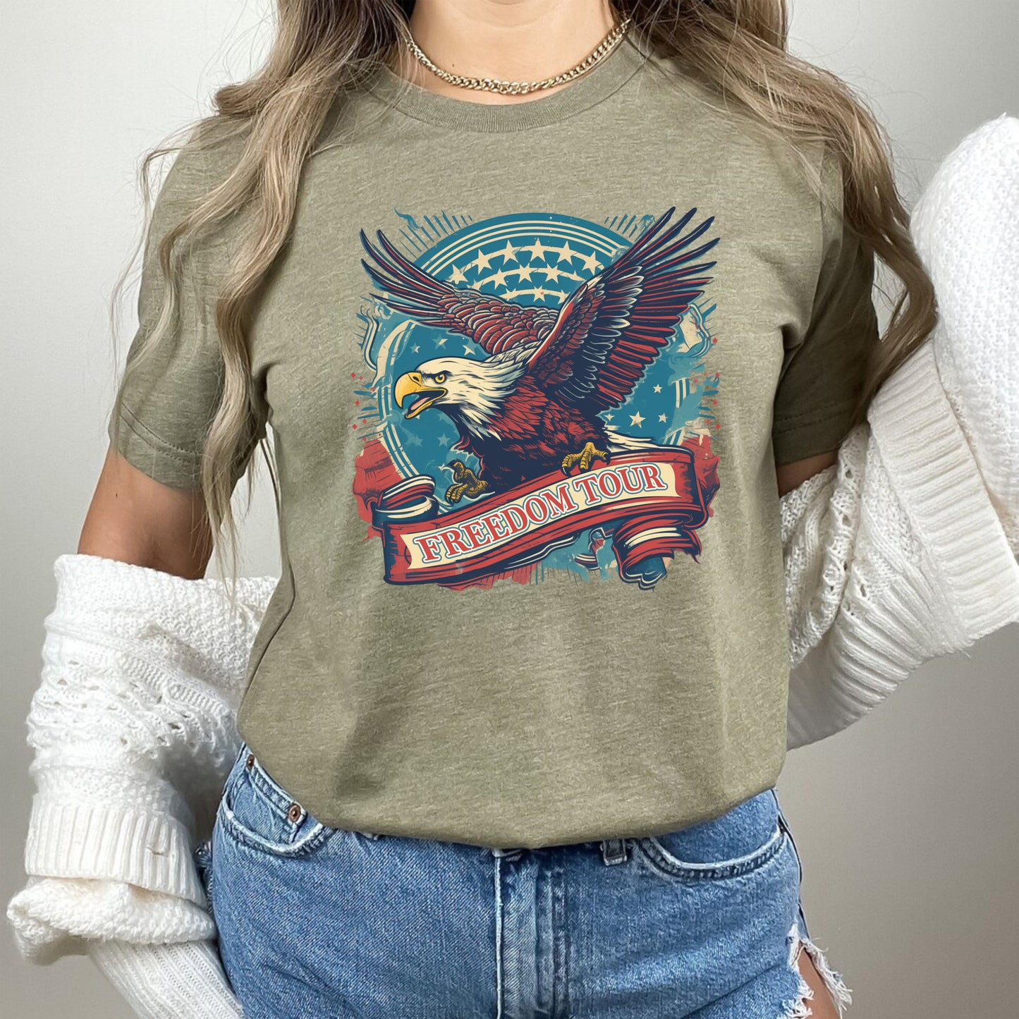 Freedom Tour 4th of July Independence Day USA Patriotic America Shirts