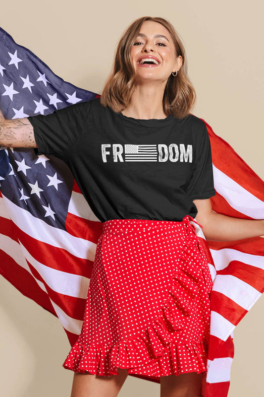 Freedom USA Flag T Shirt