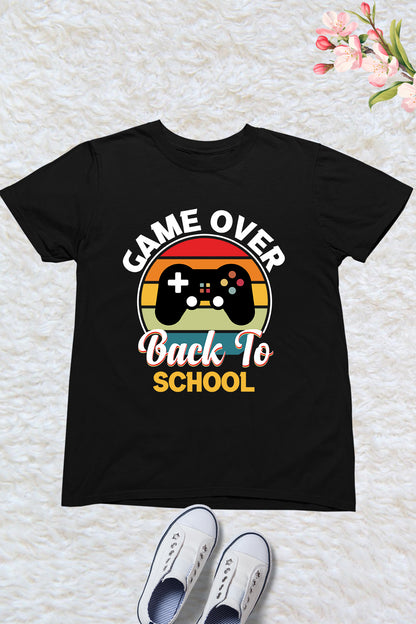Game Over back To School T Shirt