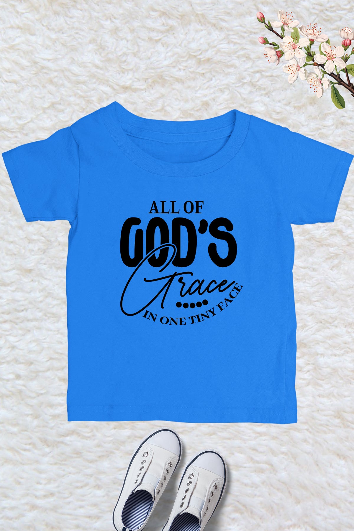 All of God's Grace In One Tiny face Kids Shirt