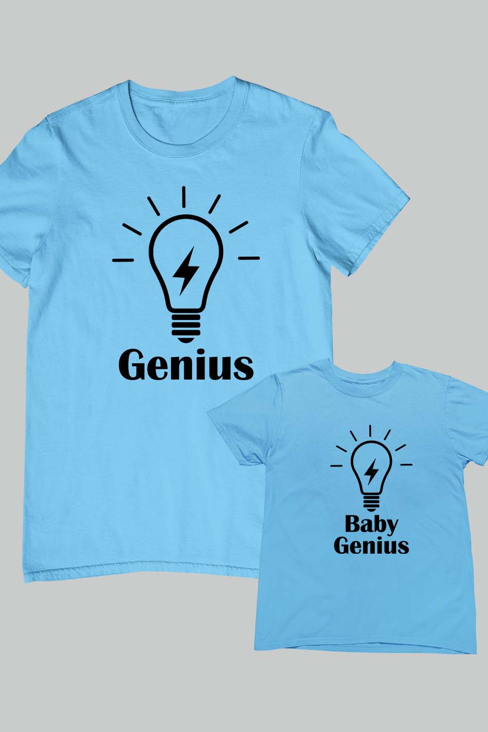 Personalized Daddy And Me Genius Shirt
