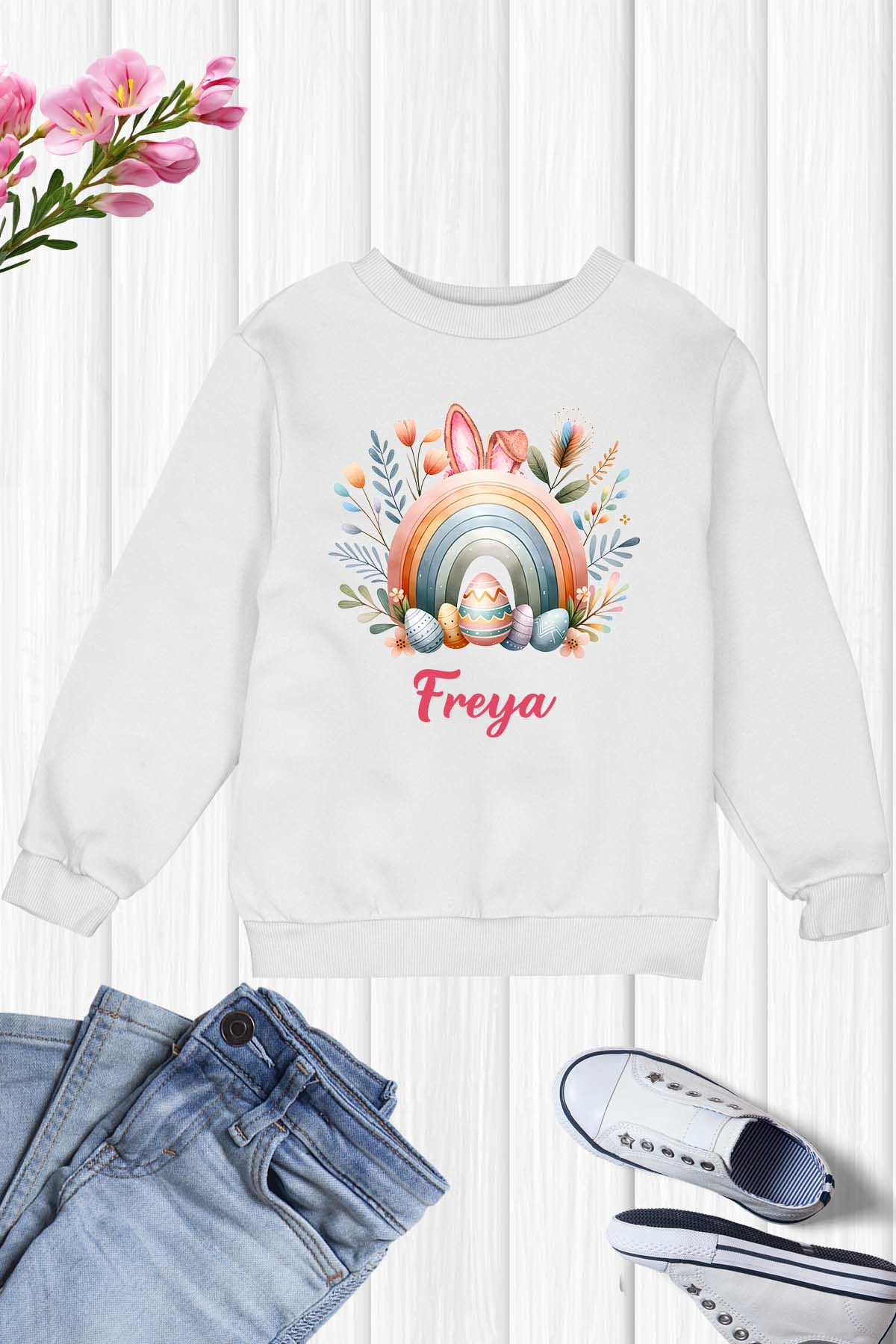 Personalized Easter Girls Sweatshirt