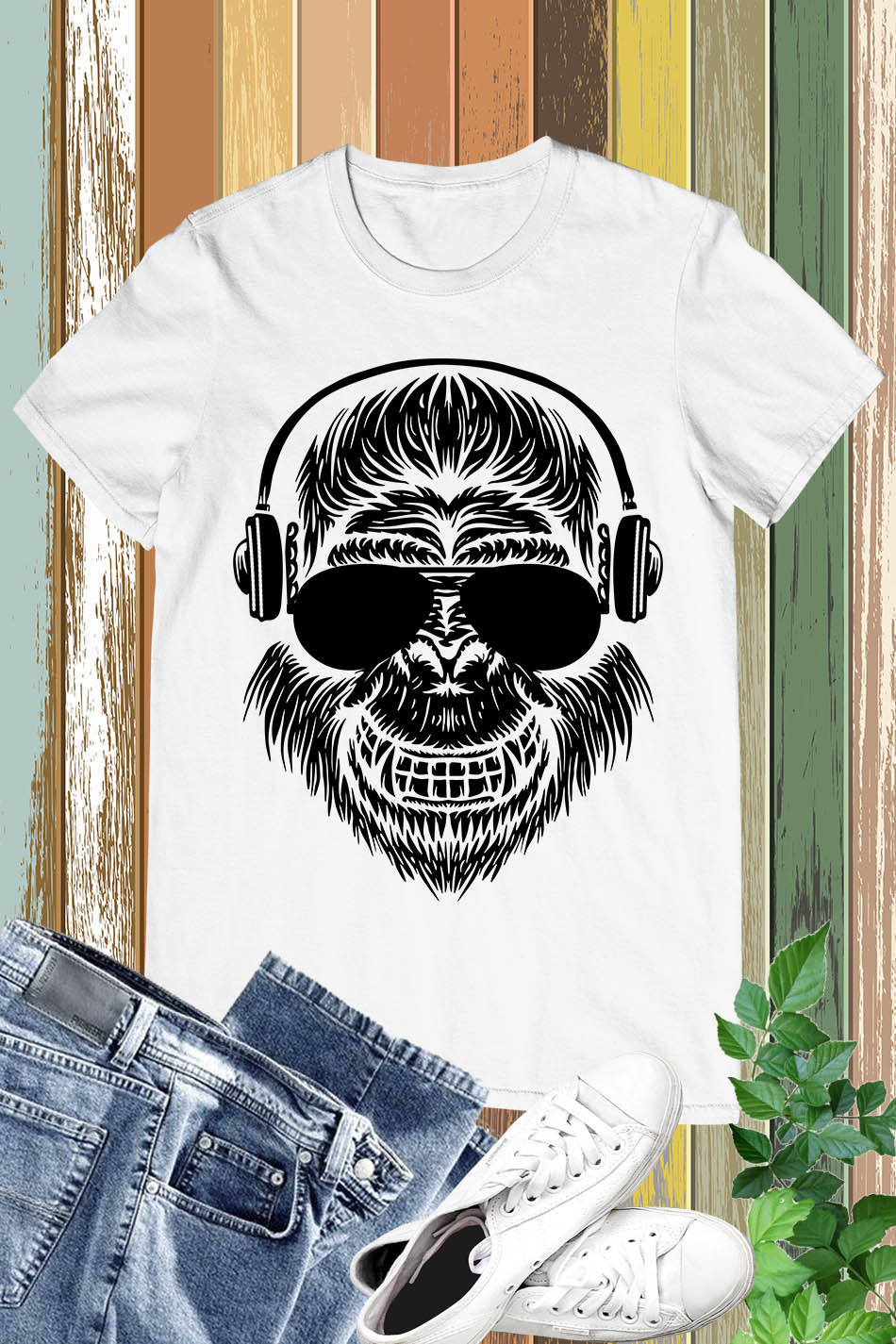 Gorilla Face T Shirt