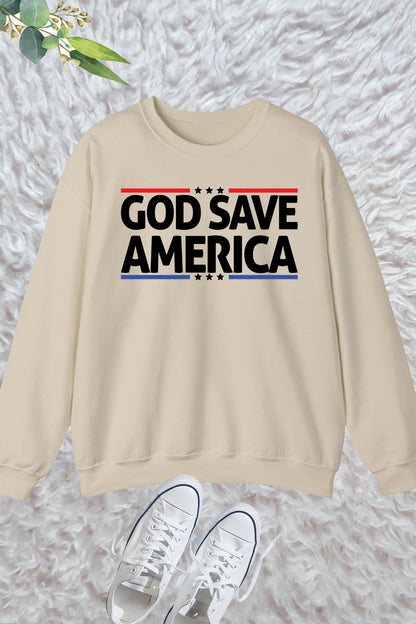 God Save America Election 2024 Sweatshirt