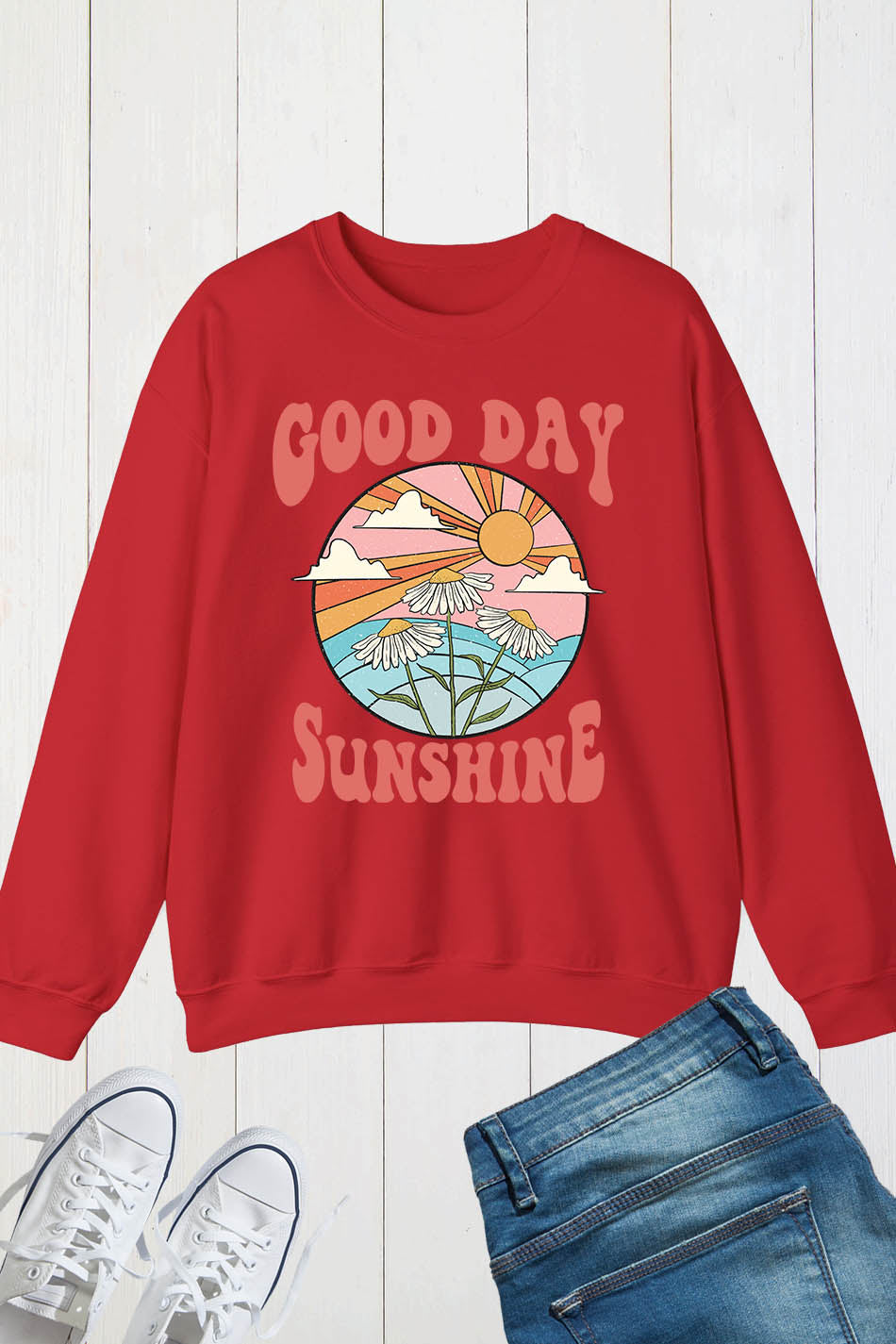 Good Day Sunshine Retro Sweatshirts