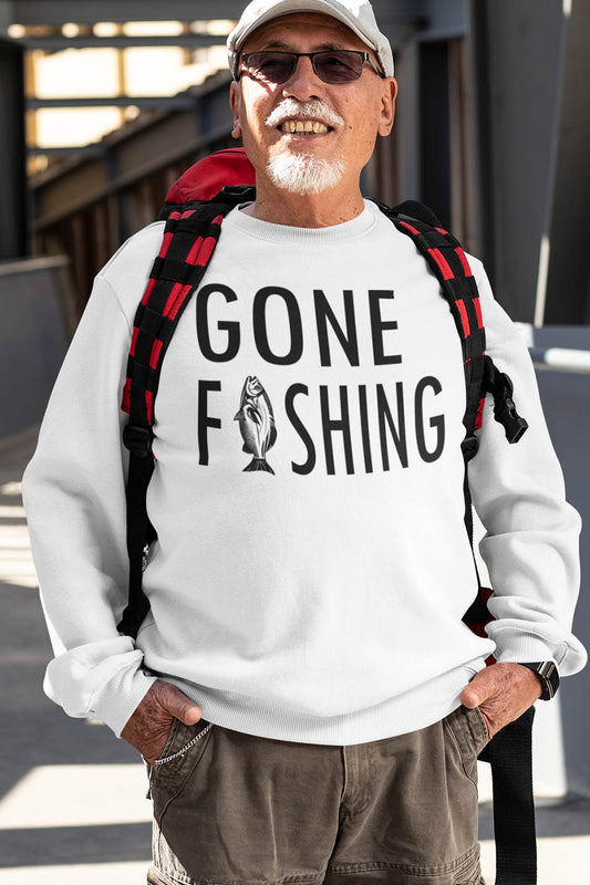 Gone Fishing Father's Day Sweatshirt