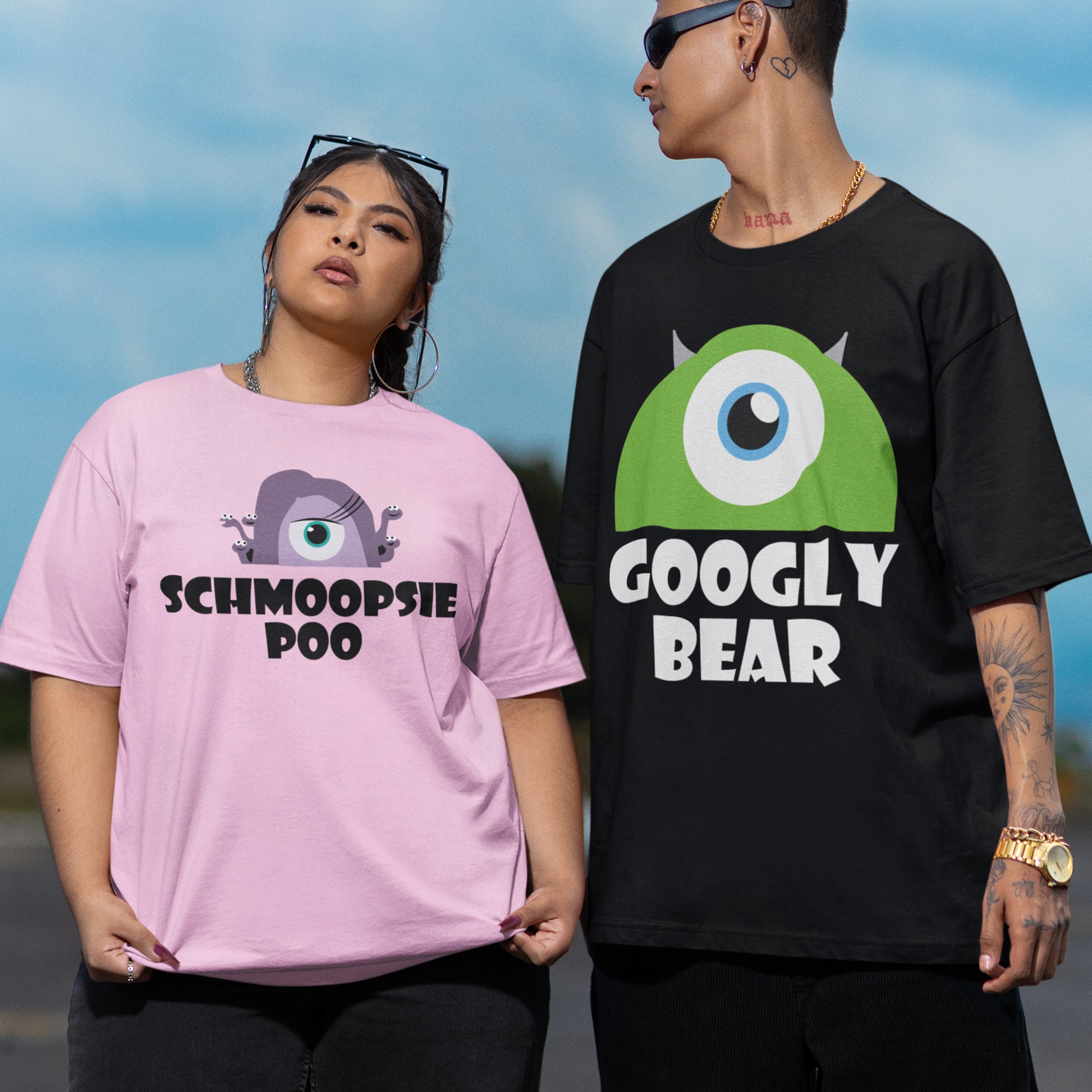 Googly Bear and Schmoopsie Poo Couples Valentine Day T Shirts
