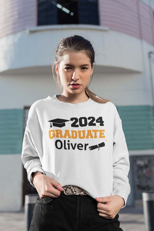 2024 Graduate Sweatshirt With Custom Name