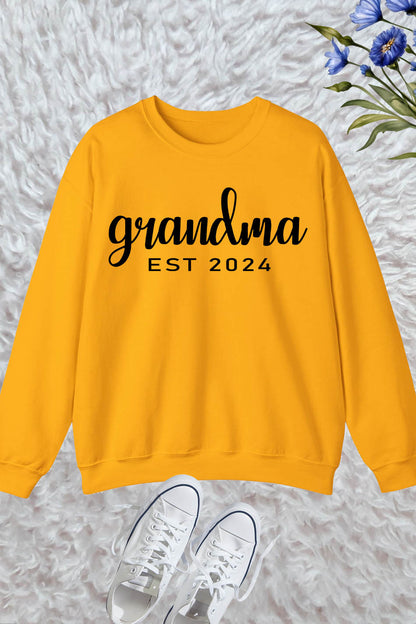 Grandma Est 2024 Sweatshirt