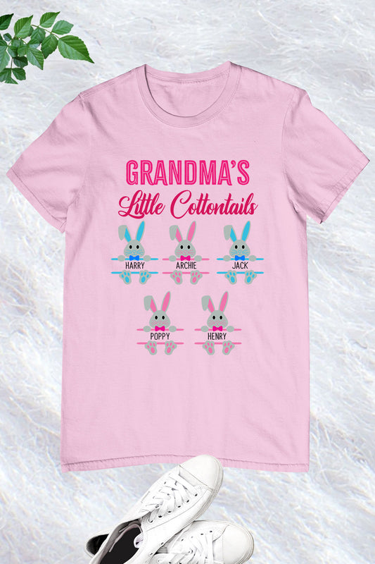 Grandma's Little Cottontails Personalized Easter t-shirts
