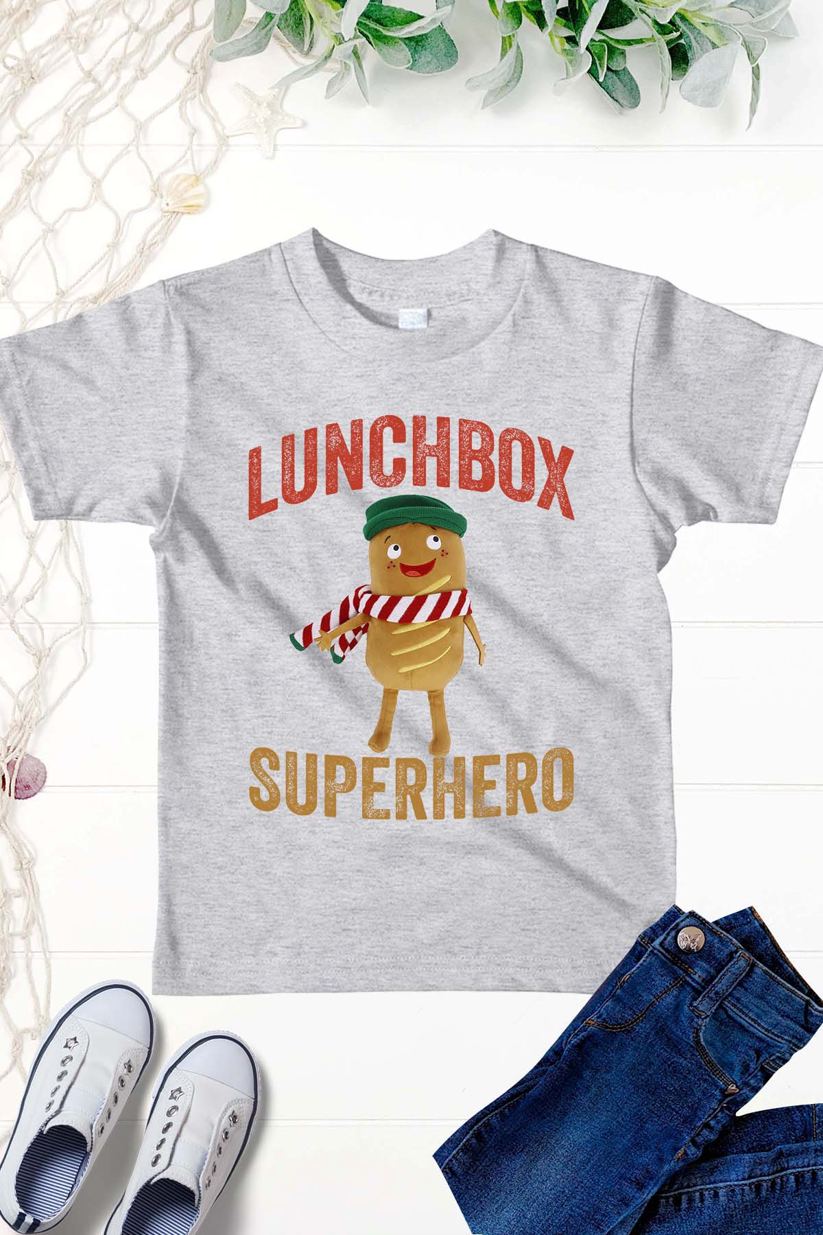 Lunchbox Superhero Kids World Book Day 2024 T Shirt School Party Costume Gifts