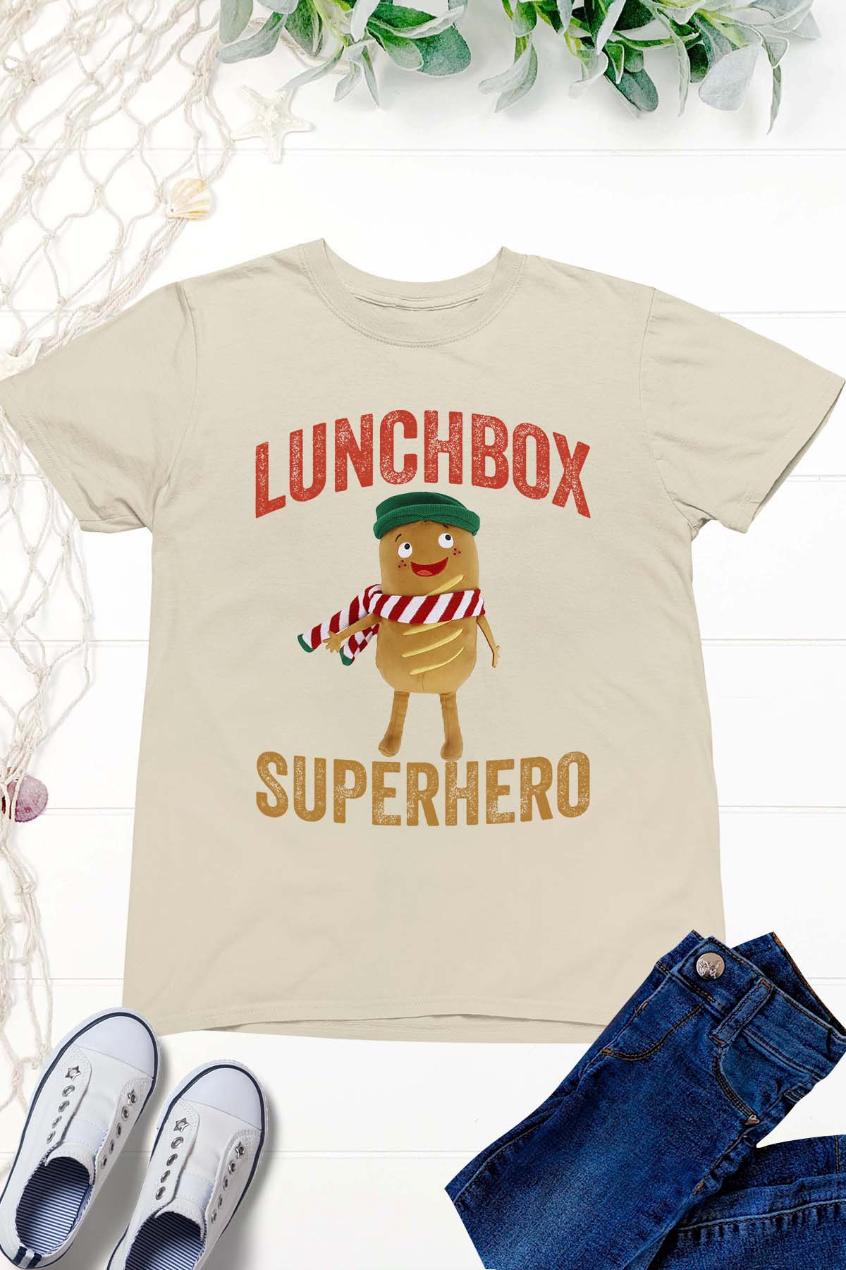 Lunchbox Superhero Kids World Book Day 2024 T Shirt School Party Costume Gifts