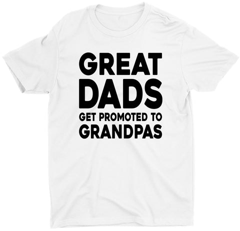 Dad Get Promoted To Grandpa Custom Short Sleeve Father's Day T-Shirts