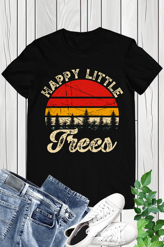 Happy little Trees Earth Day Shirt Gift
