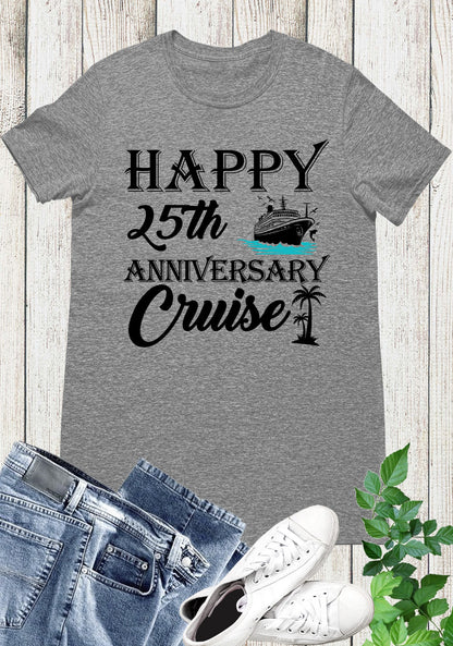 Anniversary Cruise Shirts 25th