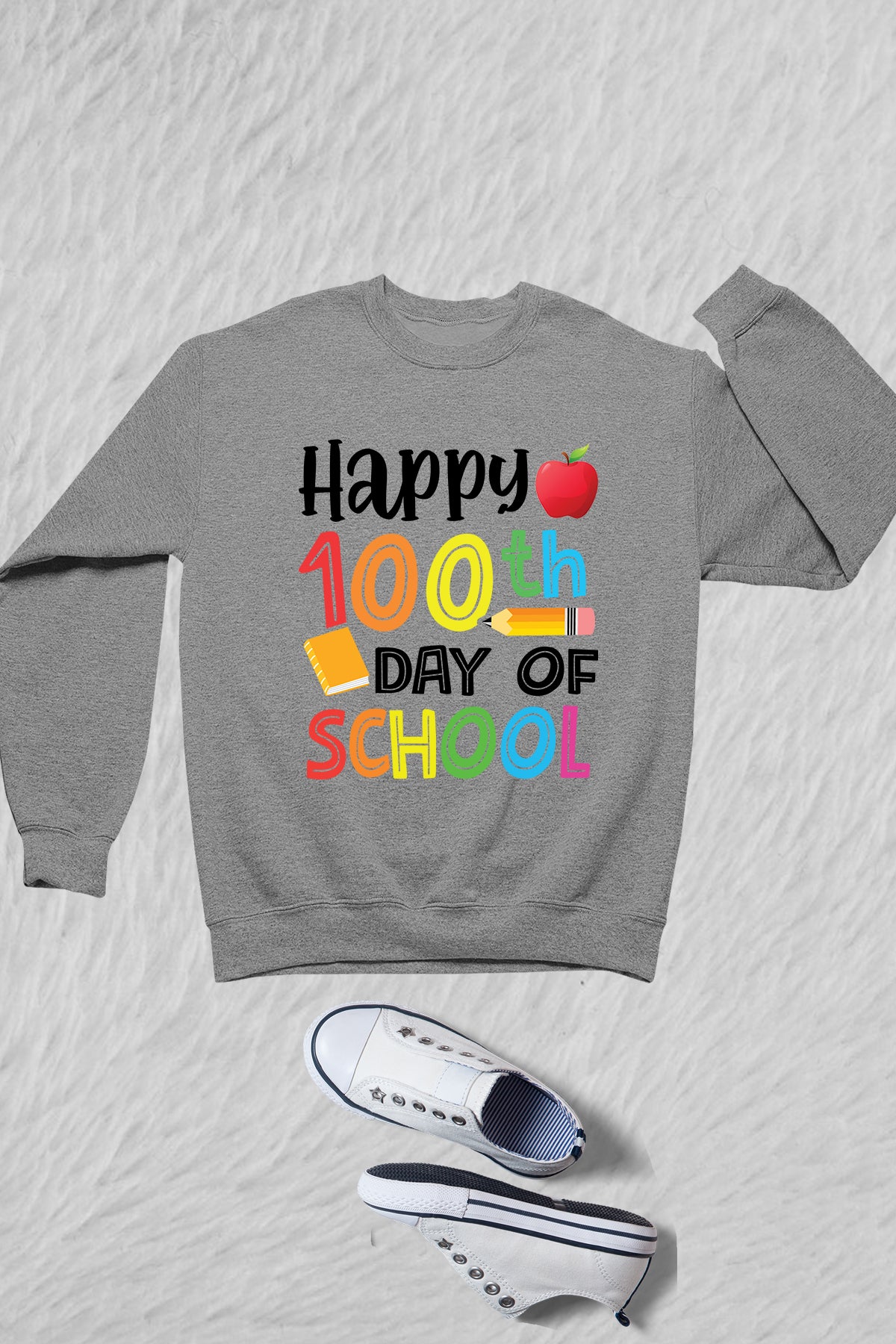 Happy 100th Day of School Kids Sweatshirt
