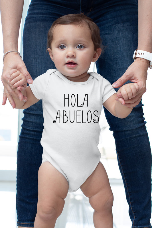 Hola Abuelos Baby Bodysuit