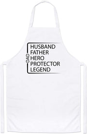 Funny Husband Father Hero Protector Legend Custom Father's Day Apron