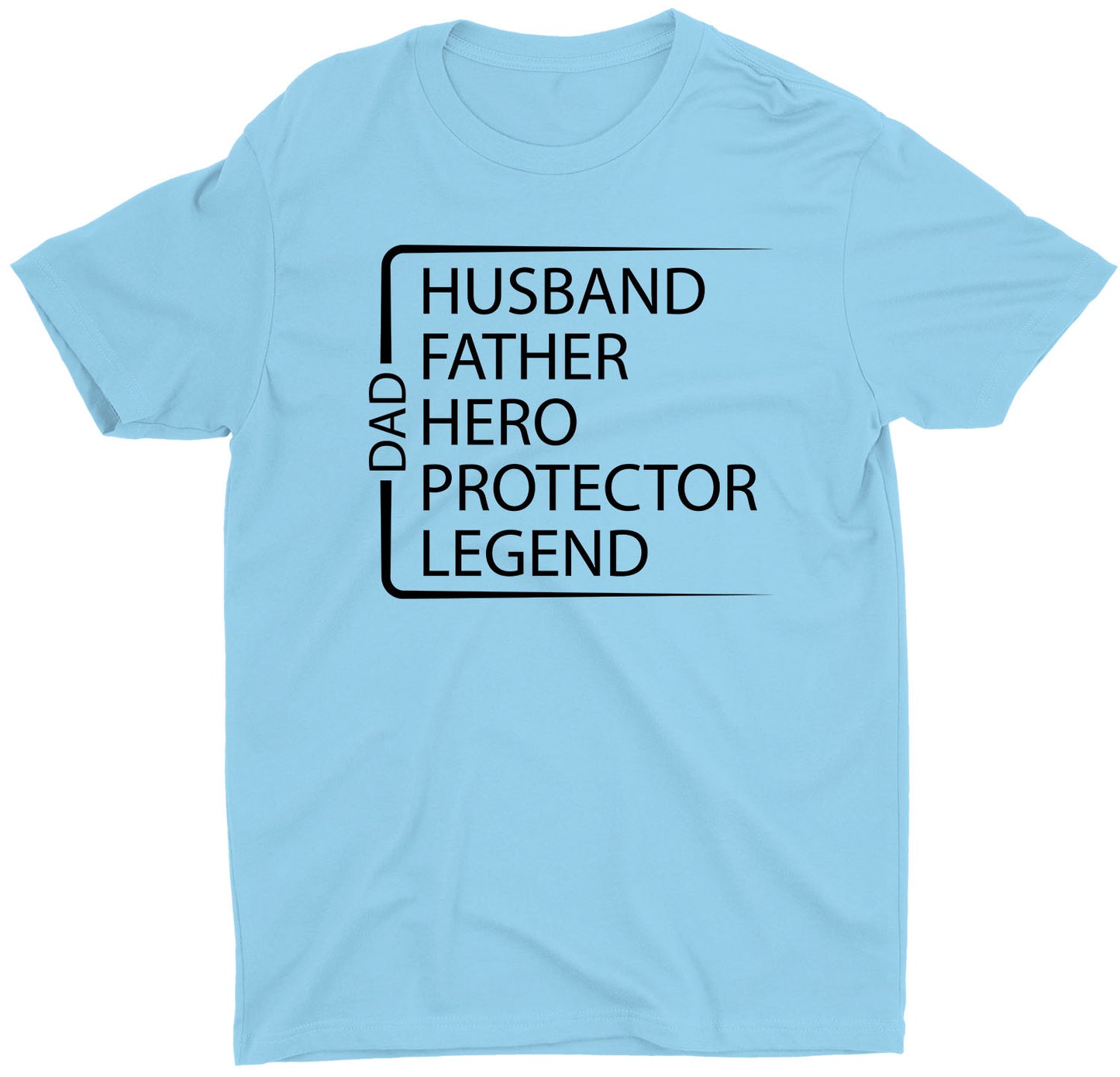 Husband Father Hero Protector Custom Short Sleeve Father's Day T-Shirt