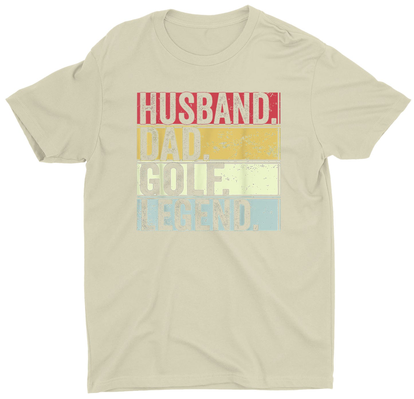 Husband Dad Golf Legend Retro Custom Short Sleeve Father's Day T-Shirt