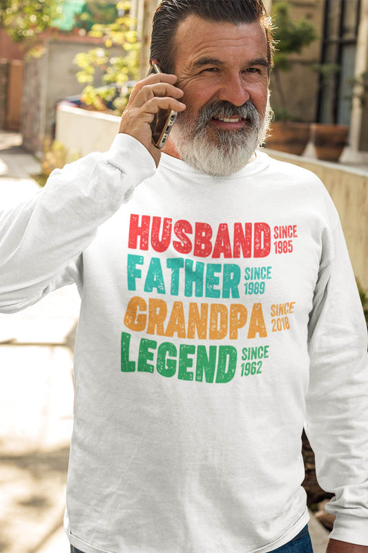 Personalized Date Husband Father Grandpa Legend Sweatshirt