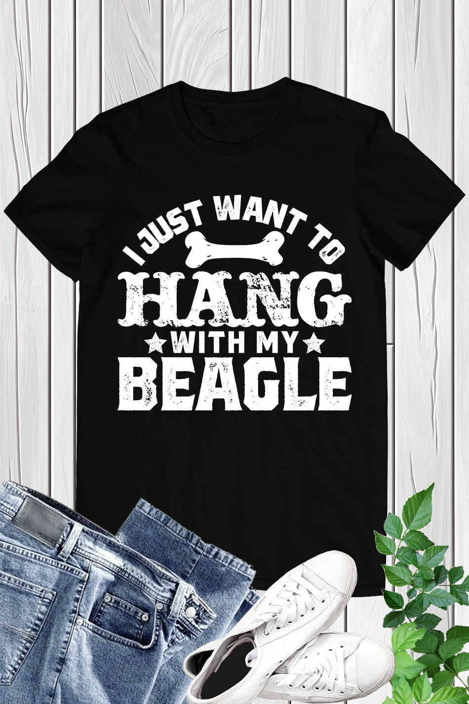 I Just Want to hang With My  Beagle Dog Shirt