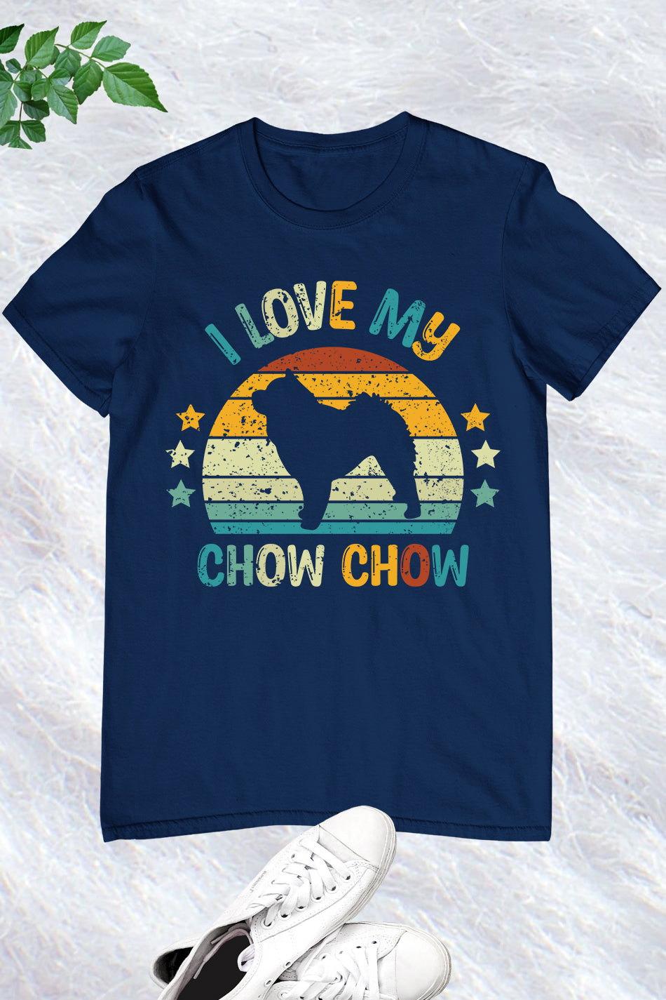 I Love My Chow Chow Vintage Retro Shirt