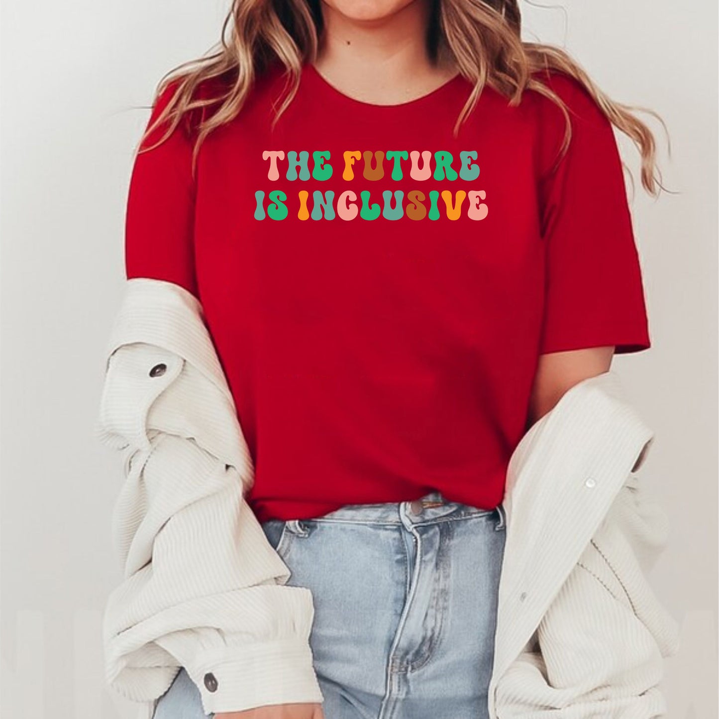 The Future Is Inclusive Rainbow Pride Autism Special Education T-Shirt