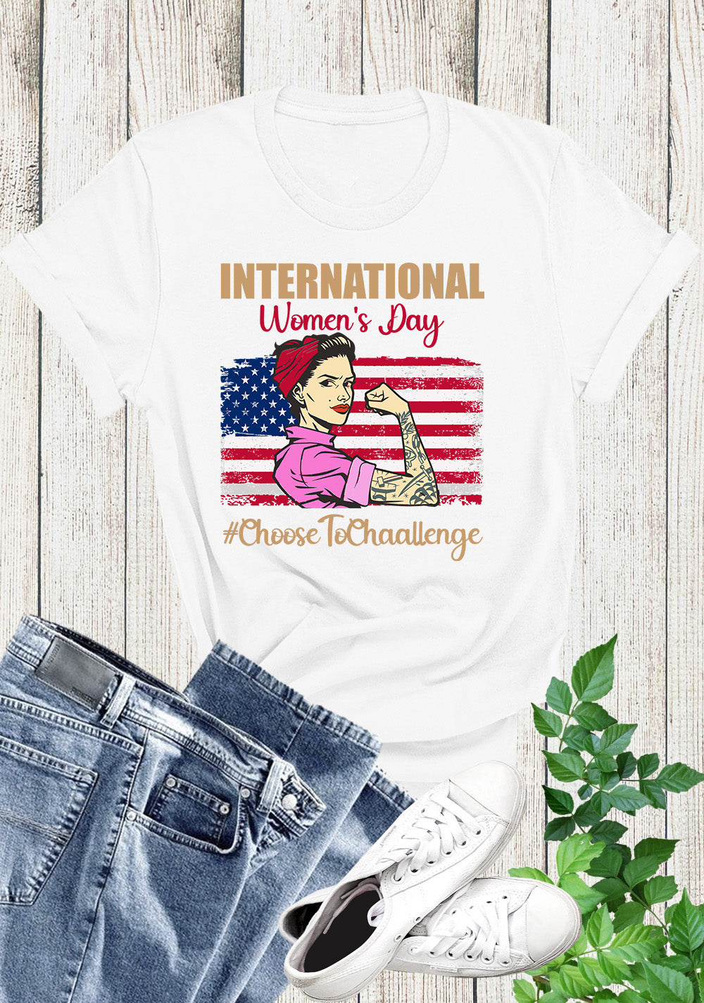 International Women's Day USA T Shirt