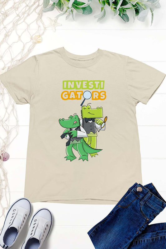 Investigators Kids World Book Day T-Shirts Toddler Funny School Party Gift Tees