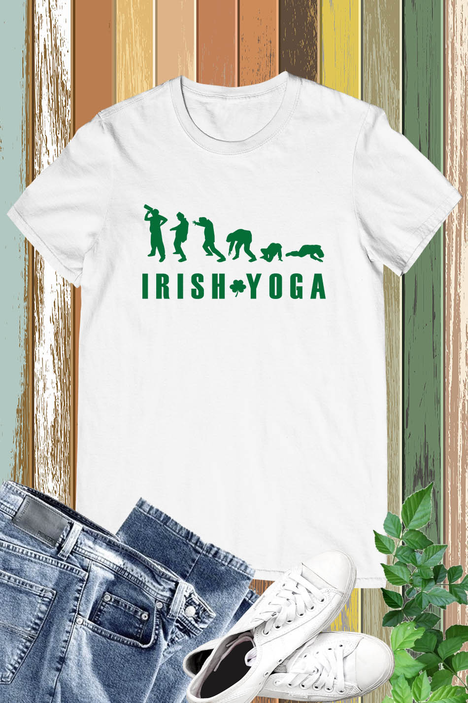 Irish Yoga Shamrock St Paddys Day Beer Shirts
