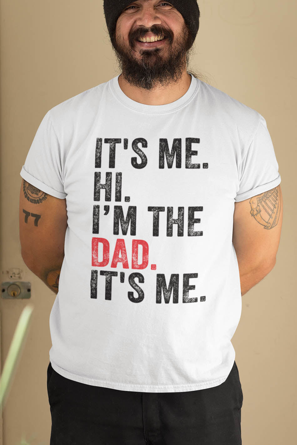 It's Me Hi I am The Dad It's Me Retro Father's Day T Shirts