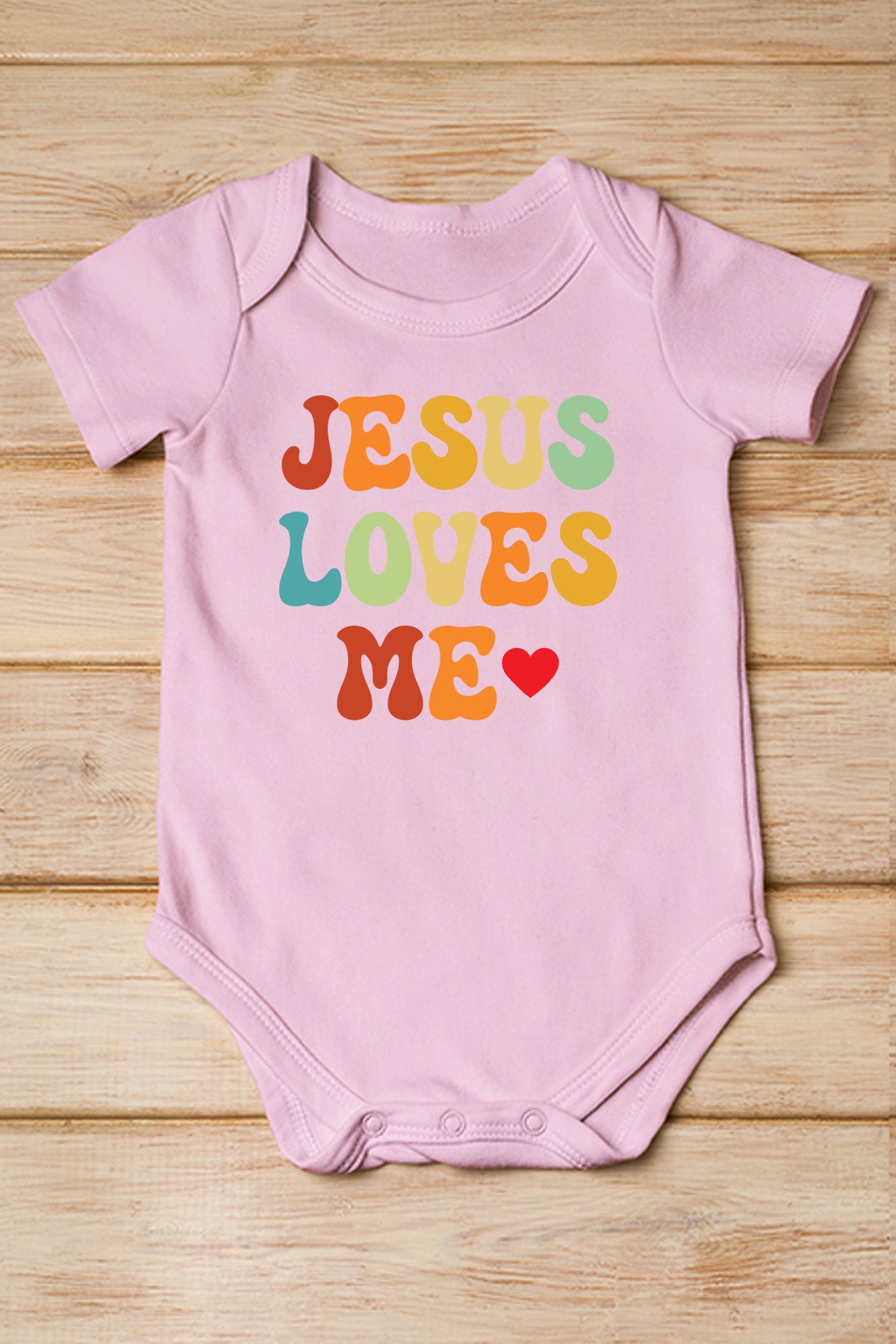 Jesus Loves Me Baby Bodysuit