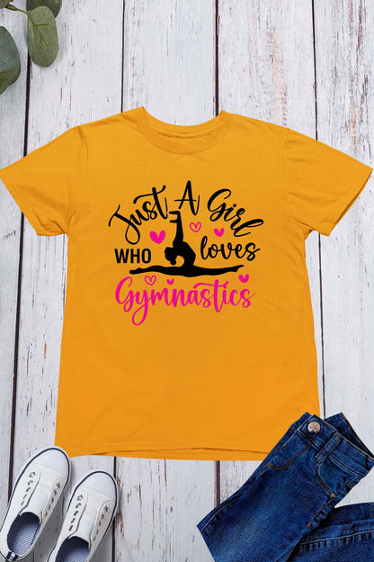 Just a Girl Who Loves Gymnastics Tee Shirts