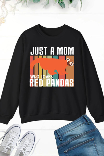 Just a Mom Who Love Red Pandas Vintage Sweatshirt