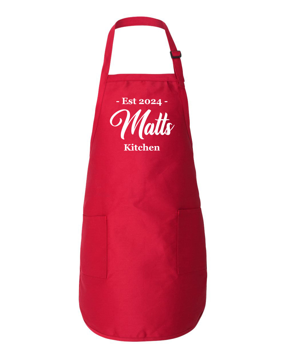 Custom Kitchen Apron With Name and Year
