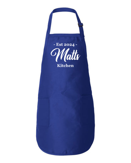 Custom Kitchen Apron With Name and Year
