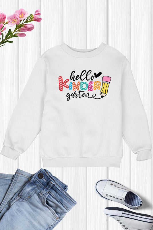 Hello Kindergarten Kids Sweatshirt
