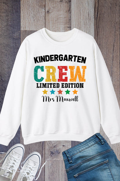 Kindergarten Crew Limited Edition Personalised  Teacher Sweatshirt