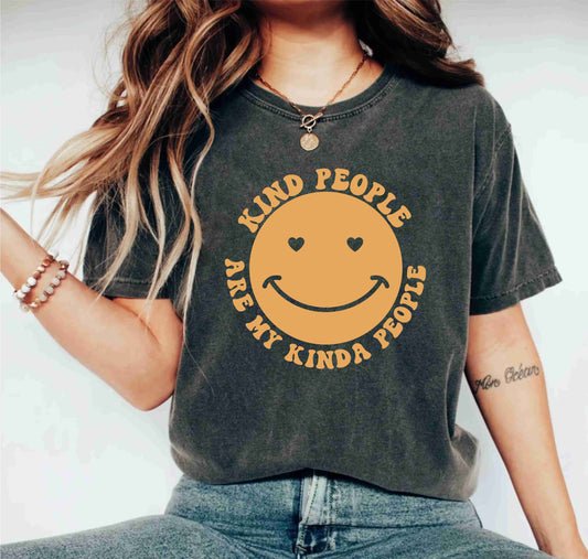 Kind People Are My Kinda People Kindness Mental Health Teacher Shirt